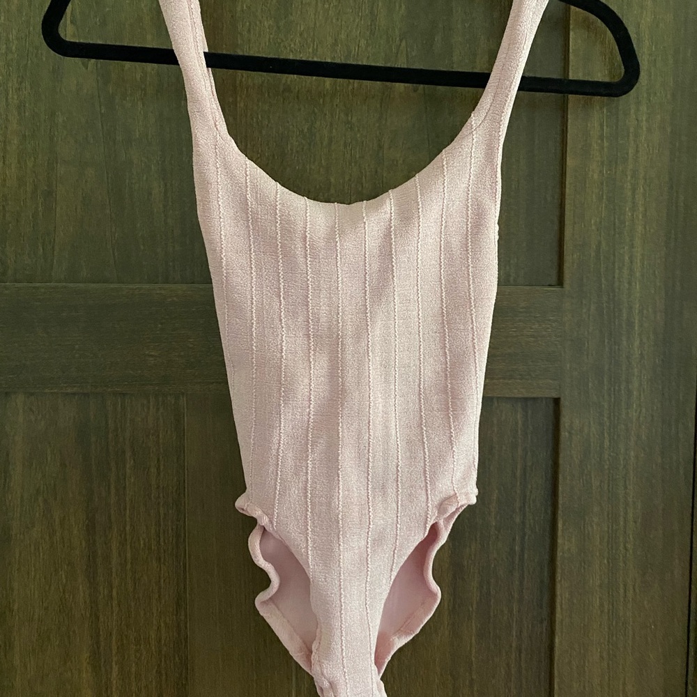NWT Hunza G Pink One-Piece Swimsuit
